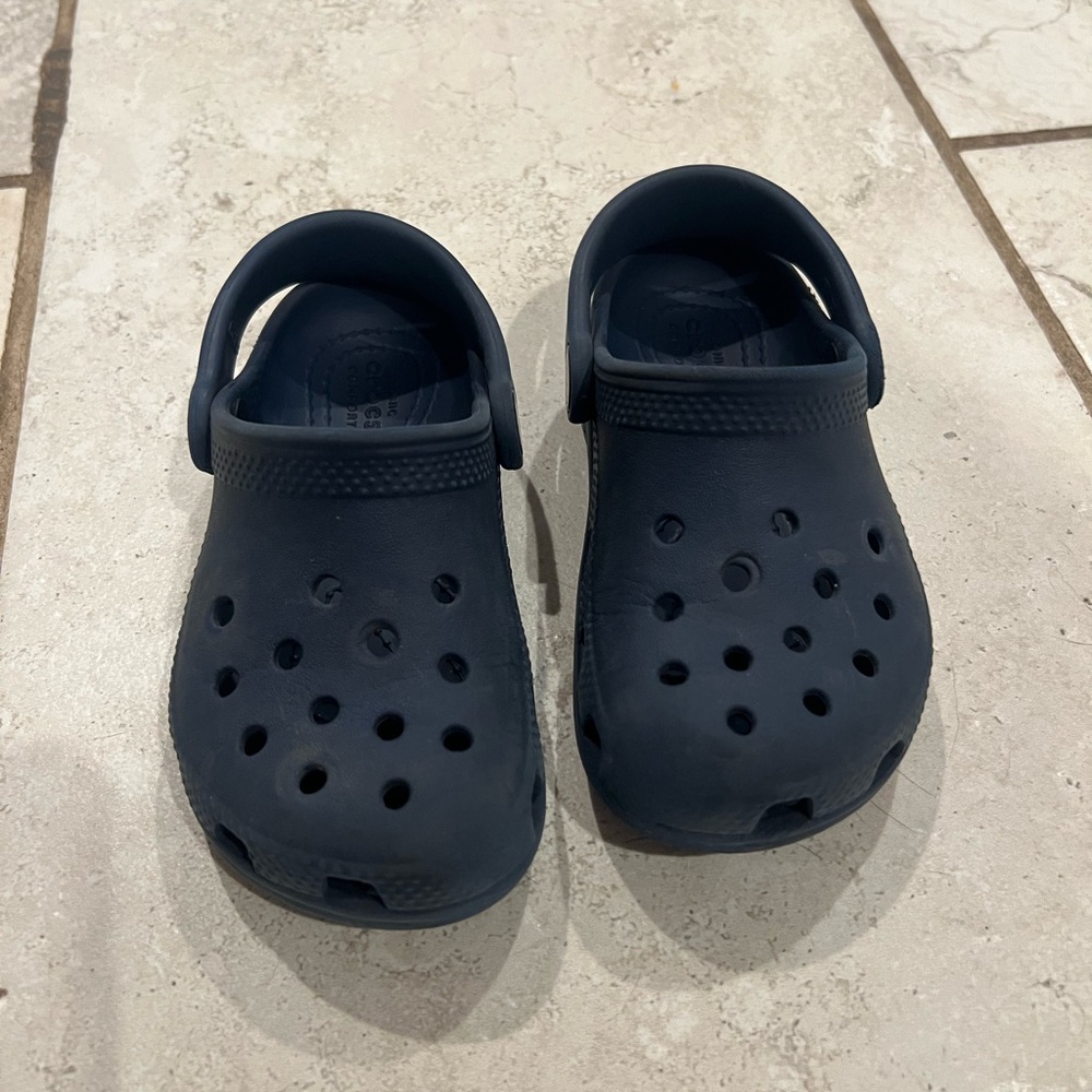 Navy Blue Toddler Crocs